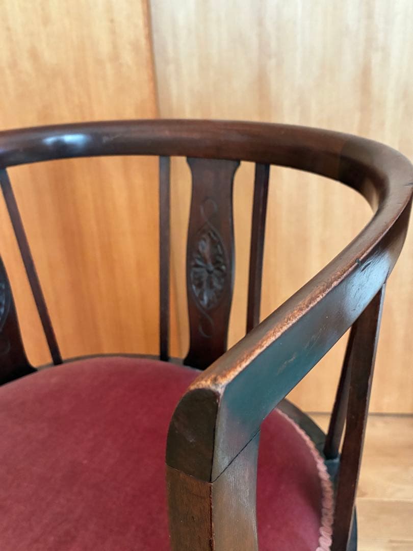 英国アンティーク ドール用イス◆マホガニー製 チェア