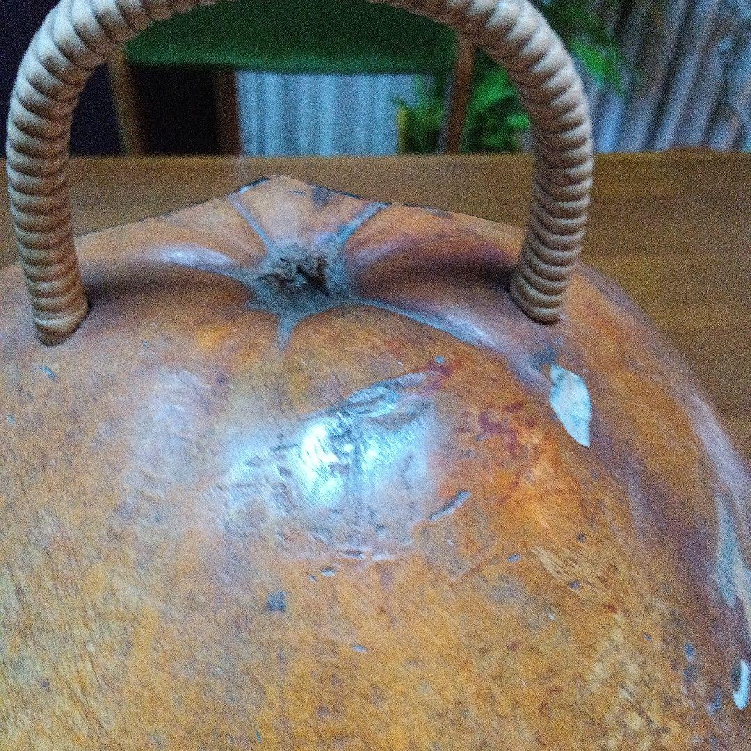 骨董 瓢炭斗 ふくべ細工 炭入れ 炭斗