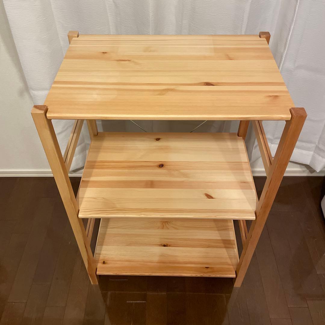 無印良品　パイン材ユニットシェルフ小