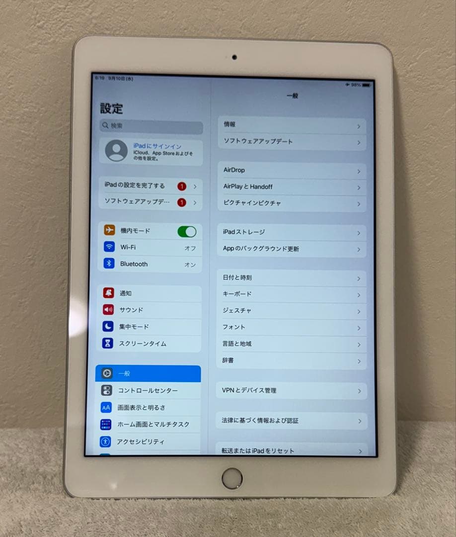 iPad 第5世代 バッテリー容量82% WiFiモデル 128GB