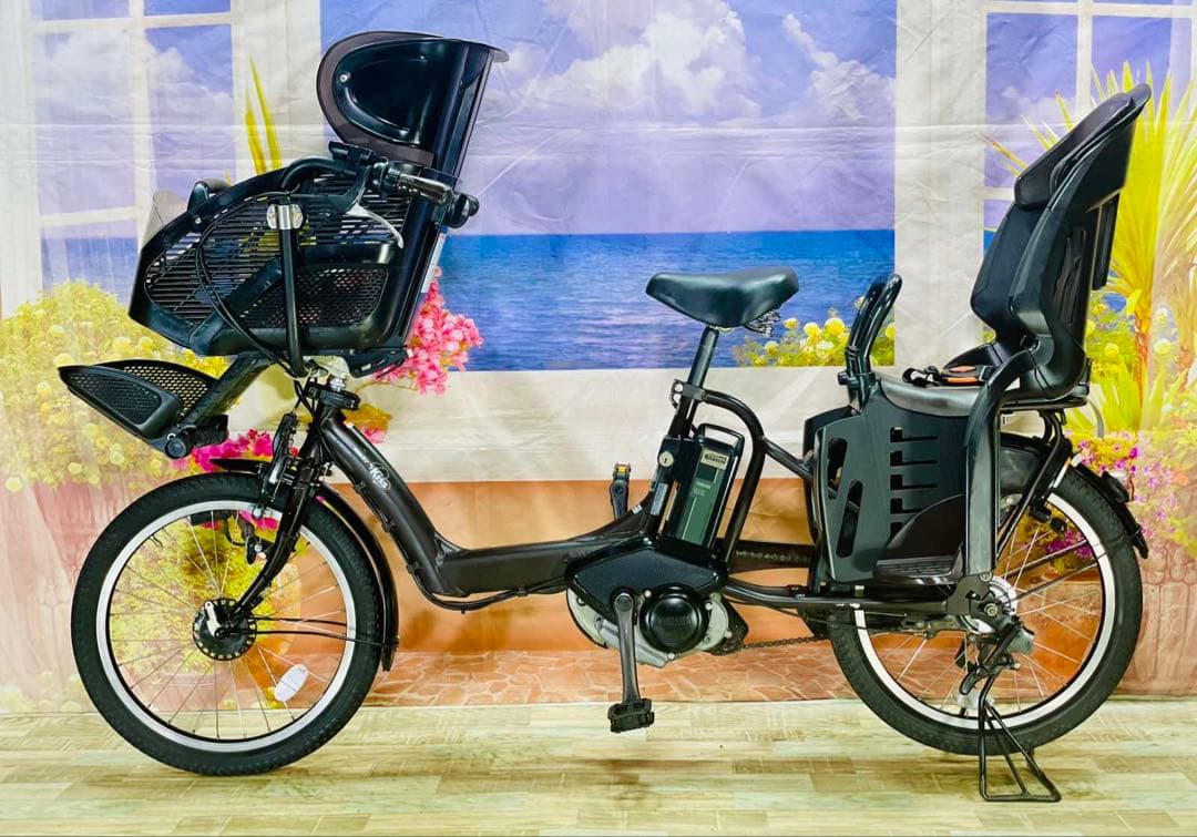 パスキス12AH⭐️人気モデル！ヤマハ子供乗せ電動アシスト自転車Y2789