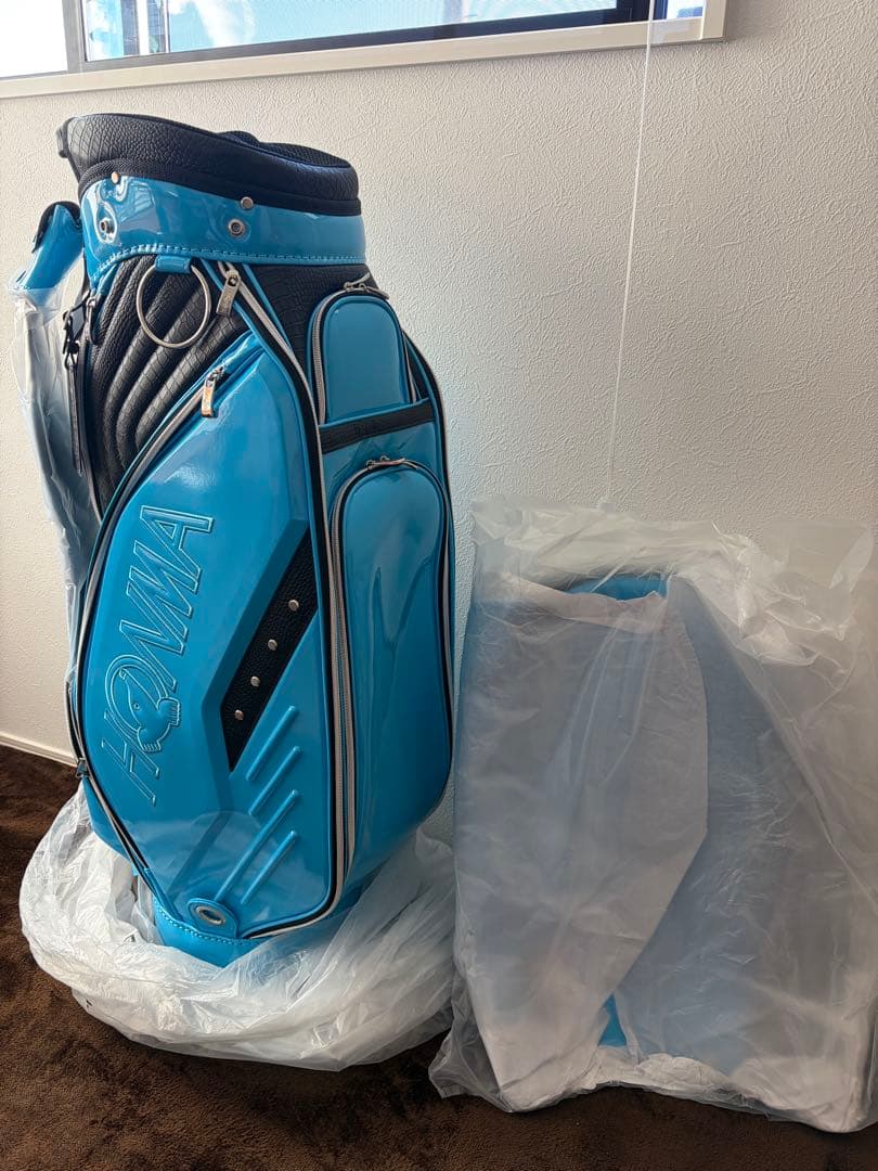 HONMA キャディバッグ 青色 カバー付き