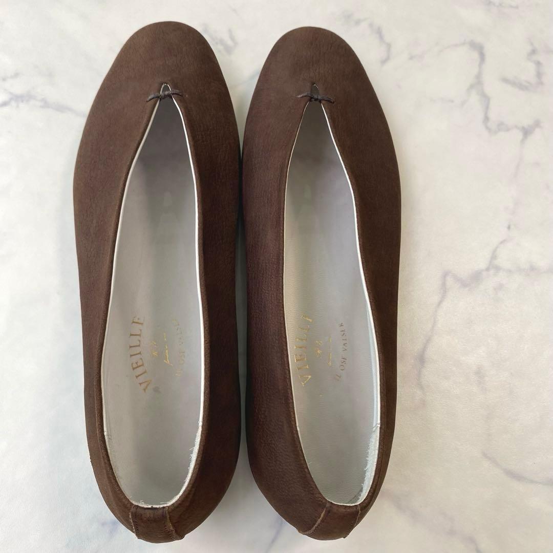 VIEILLE ヴィエイユ　サンクブラウン　フラットシューズ　38バレエシューズ