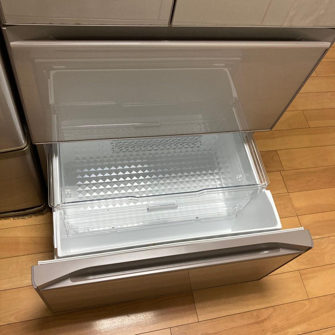 日立 6ドア大型冷蔵庫602L 2021年製 中古 美品