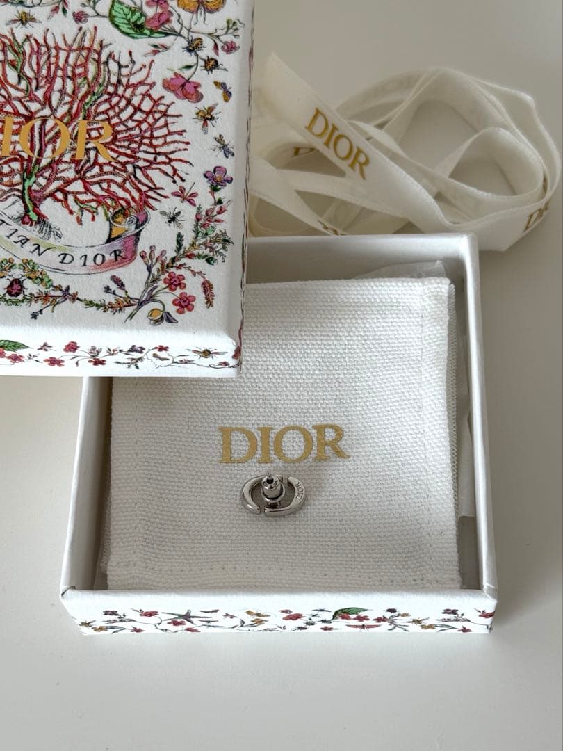 Dior シルバー ピアス オリジナルボックス付き