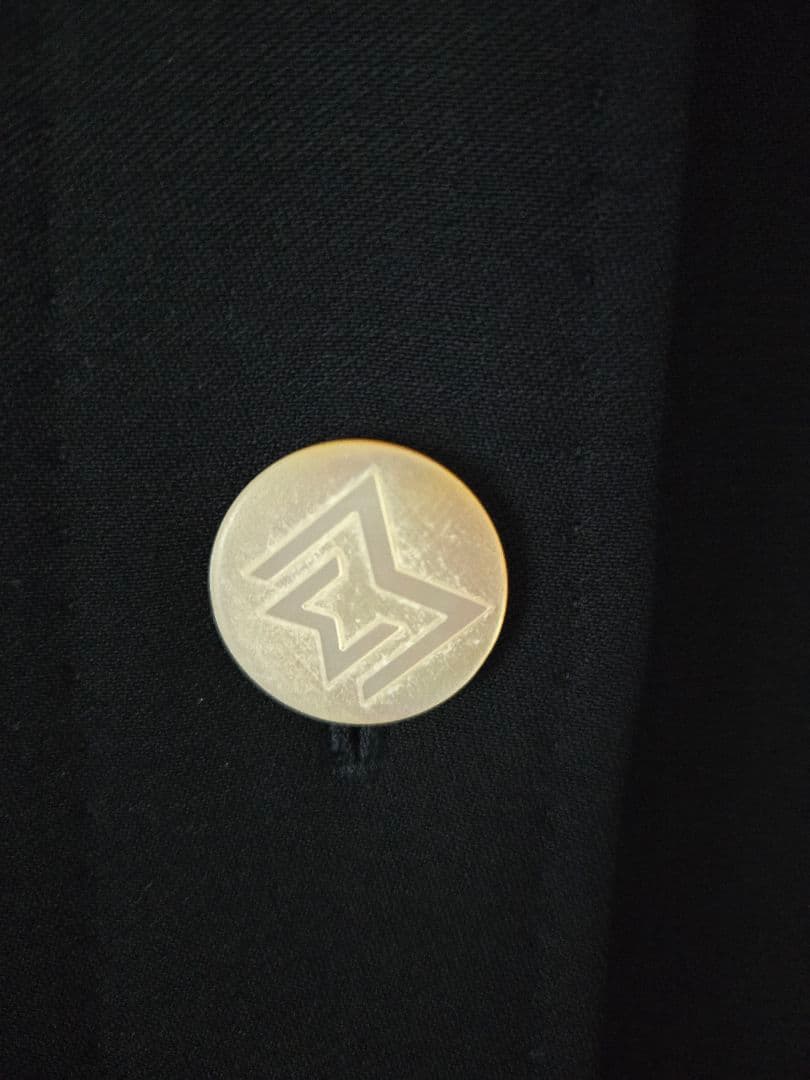 MaxMara ネイビー コート ボタン付き