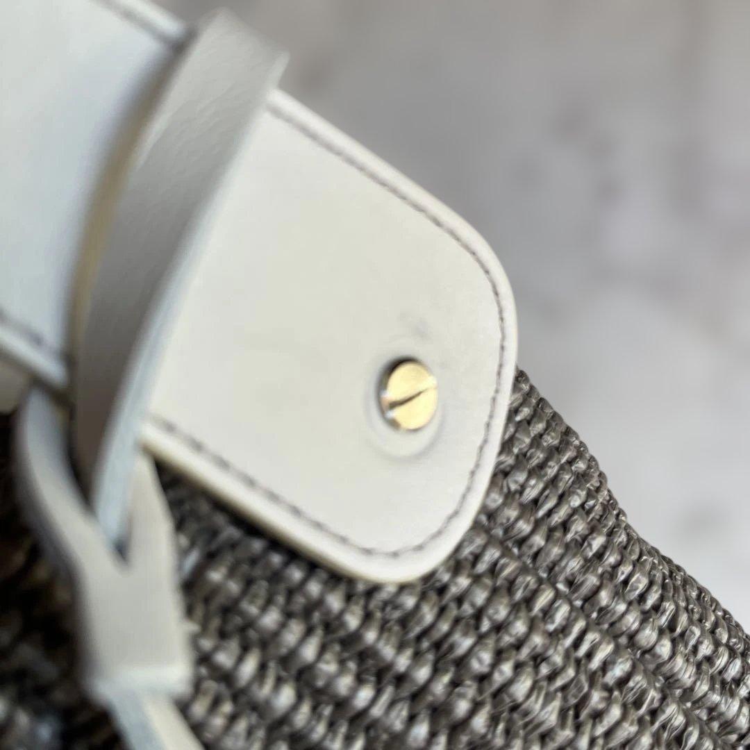 パ*ヤ様 MARCO MASI マルコマッシ巾着ショルダーバッグ ラフィア風×カ