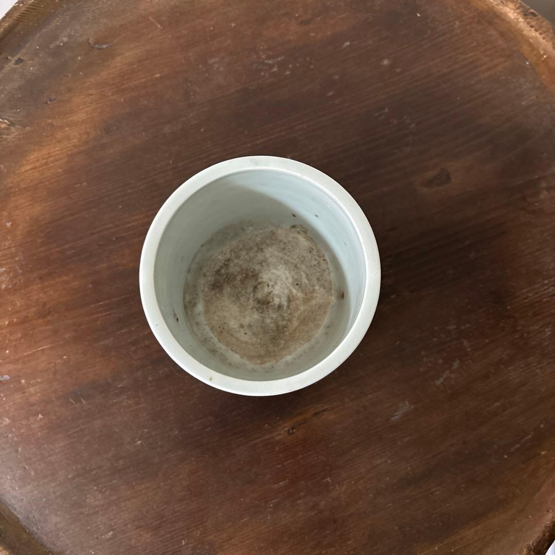 古伊万里染付　火入　江戸時代.明治　骨董品　アンティーク　古道具　白磁　李朝