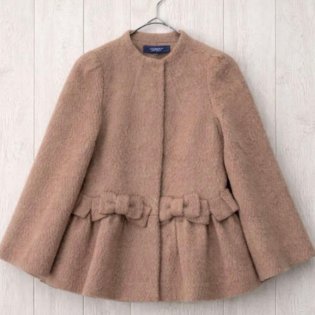 M’s Gracy *カタログ掲載*リボンハーフコート