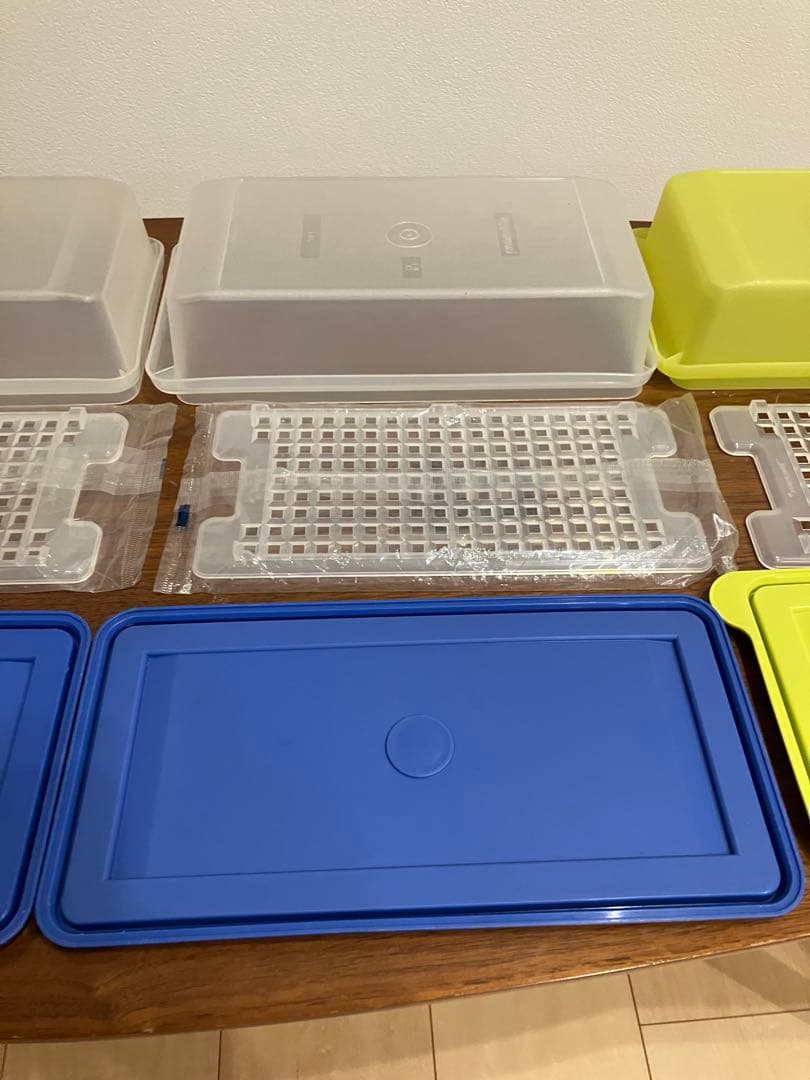 タッパーウェアSS 中３つ小１つ　すのこ付き