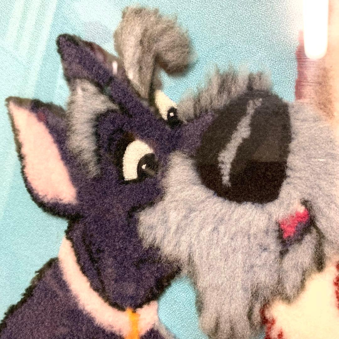 【レア・美品】松鳩文化刺繍　わんわん物語　Disney ディズニー　大サイズ