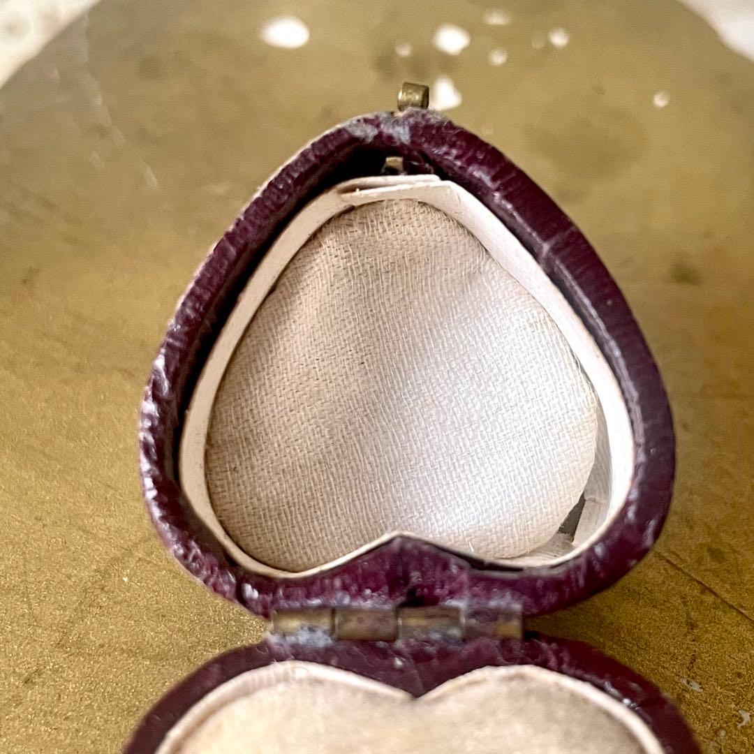 ハート型リング用ジュエリーボックス　アクセサリーケース　指輪フランスアンティーク