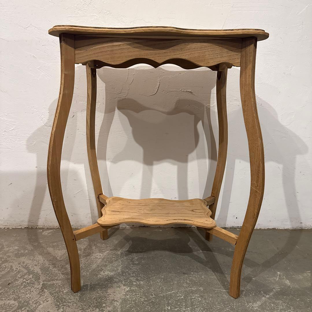 ヴィンテージ　木製サイドテーブル　剥離