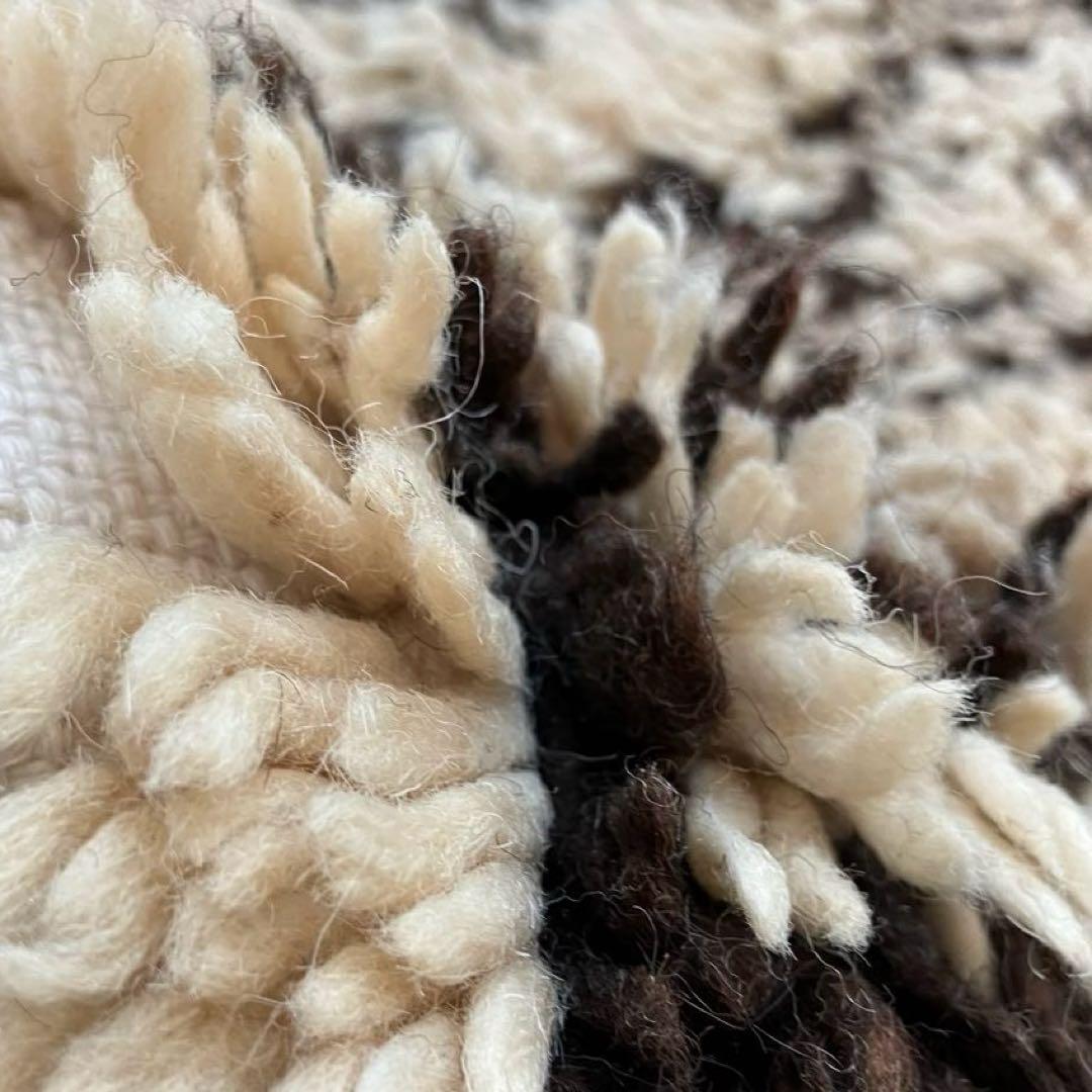 レア✳︎モロッコラグ　ミルキー　ブラウンチョコ　メダリオン　トルコヴィンテージラグ