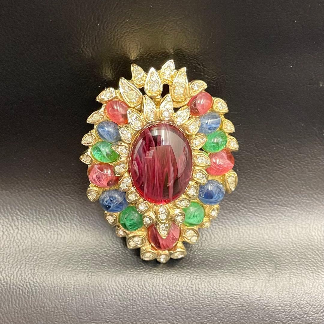 【VOGUEBIJOUX】brooch ヴォーグビジューブローチ カラーストーン