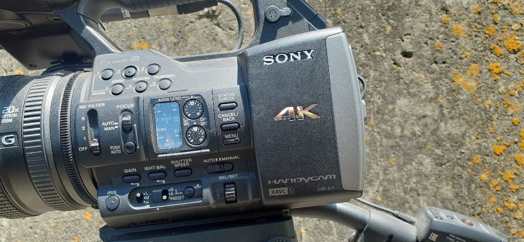 業務用 ビデオ 4K SONY FDR-AX1 三脚 フルセット【美品】