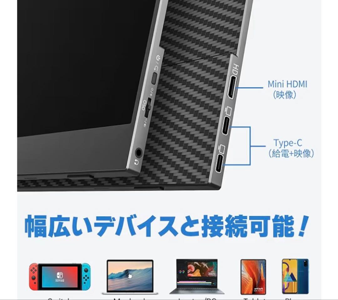 kksmart モバイルモニター 15.6インチ 144hz