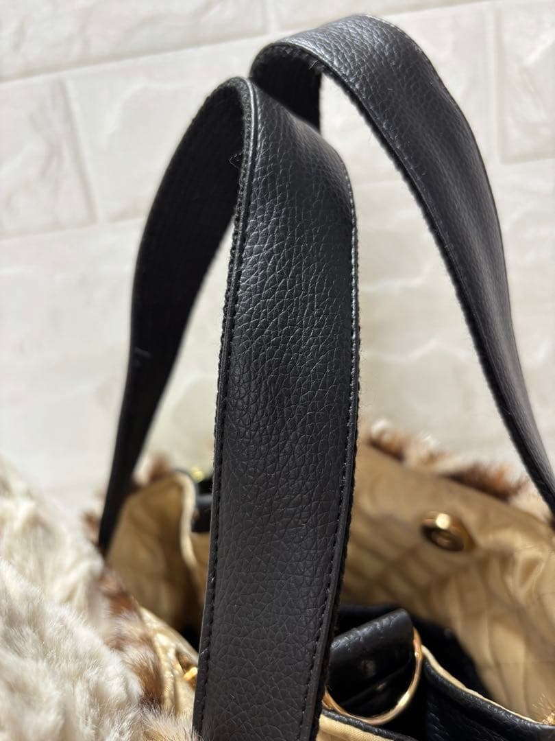 う*ん様 コヤンイサムチョン　サイドファスナーバッグ　サンダーちゃん　ヒョウ柄