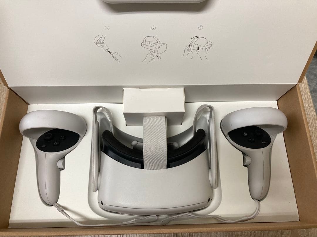  Quest 2 128GB VRヘッドセット コントローラー付き