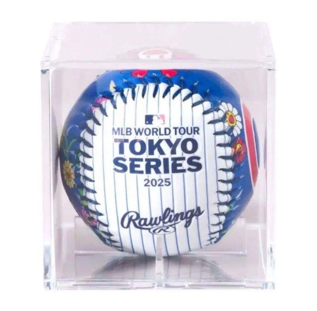 村上隆☆【限定】ボール☆MLB 東京 2025 開幕戦 シカゴカブス 花柄 ☆