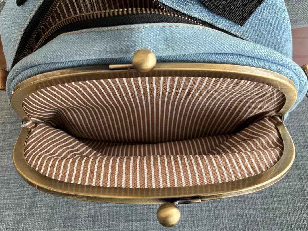 あやの小路 AYANOKOJI がま口ポシェット型ボディバッグ