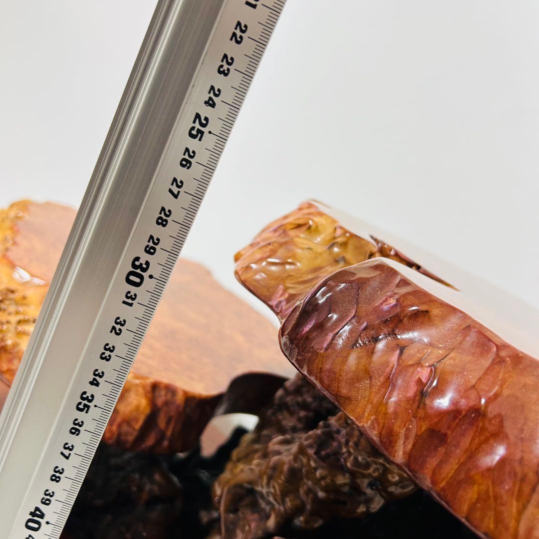 【超希少】本花梨瘤 玉杢 二段飾り台 花台 オブジェ 置物棚 飾棚 盆栽台