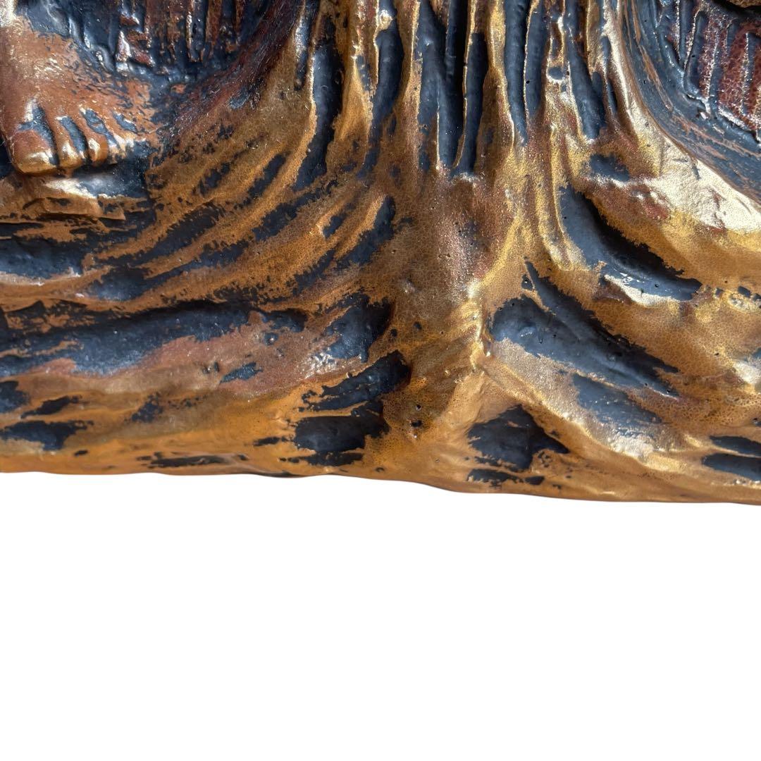 90s Vintage【アンティーク】銅板✨絵画　レリーフ/立体　アート　壁飾り