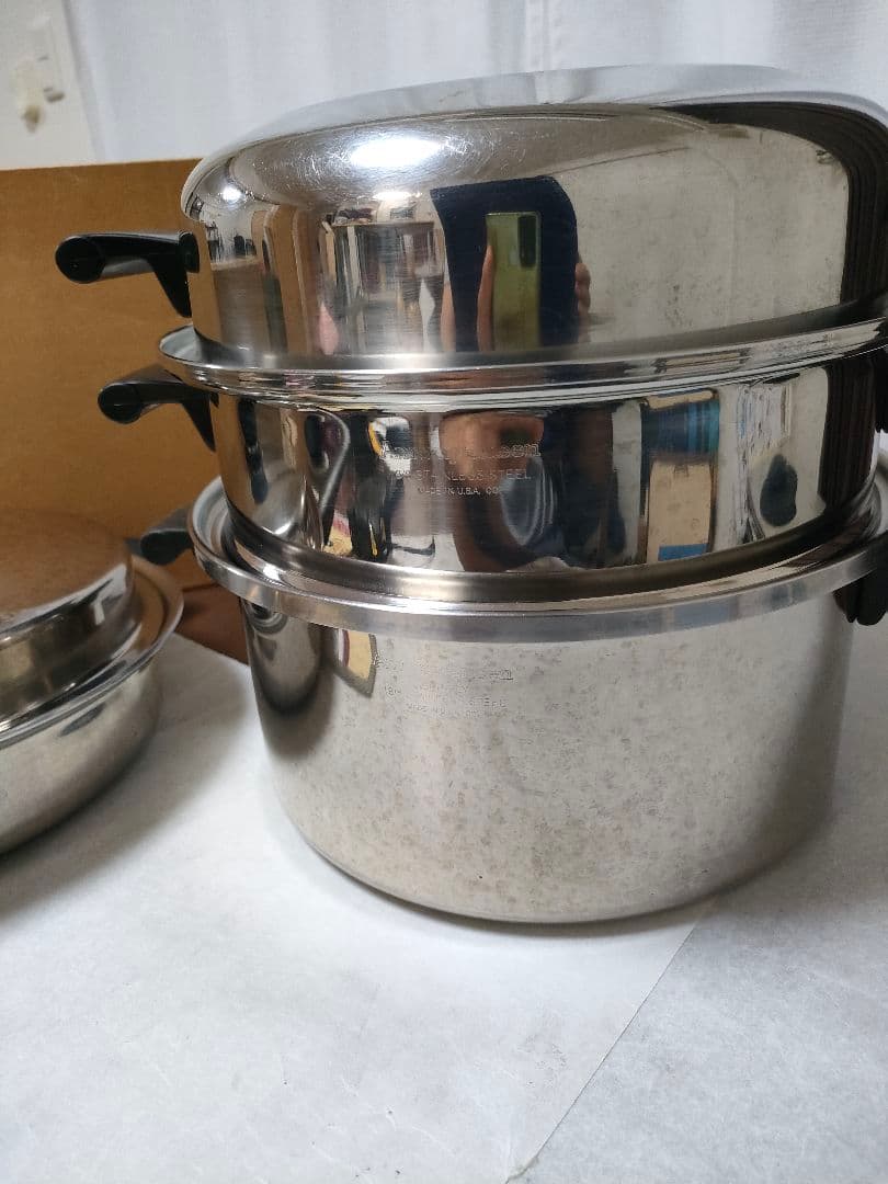 アムウェイクィーンまとめてセット　取り扱い説明書　レシピ本付き　フライパン蒸し器