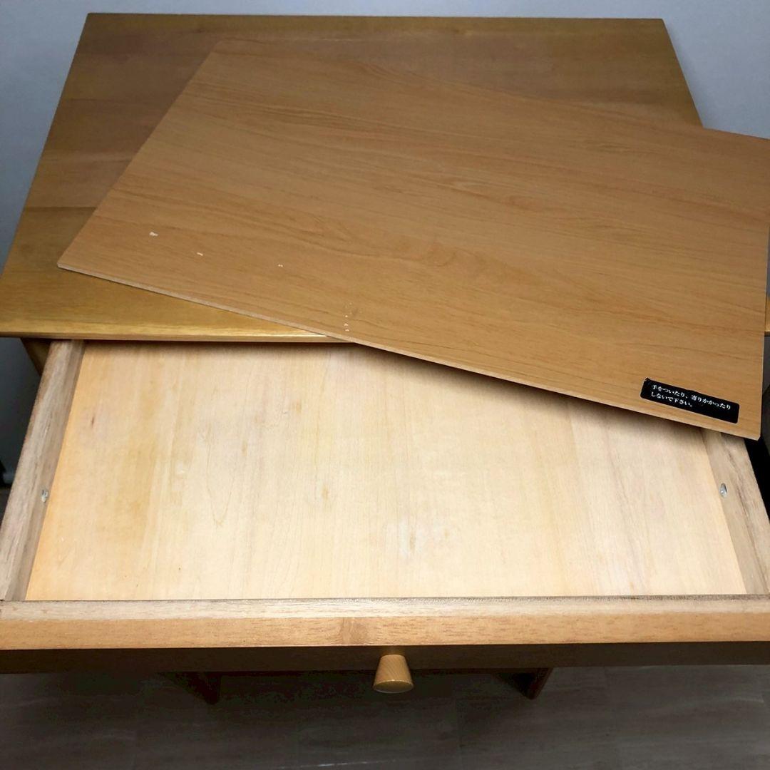 カリモク karimoku レンジ台 電話台 キャビネット ブラウン 天然木