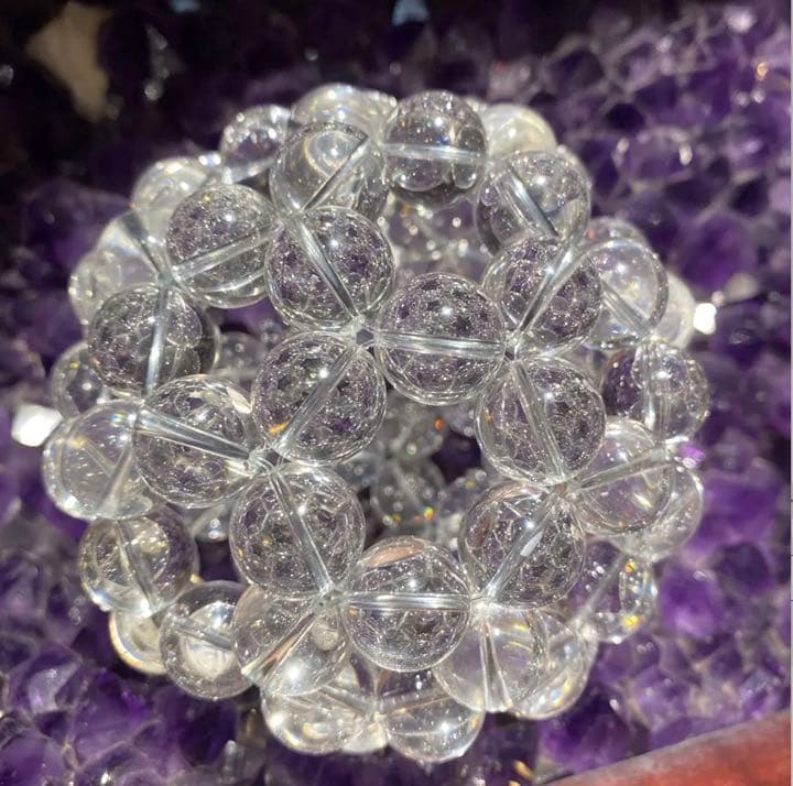 16mmA級品水晶フラーレン置物❣️ 宇宙エネルギー✨美しい　幸福呼ぶ奇石