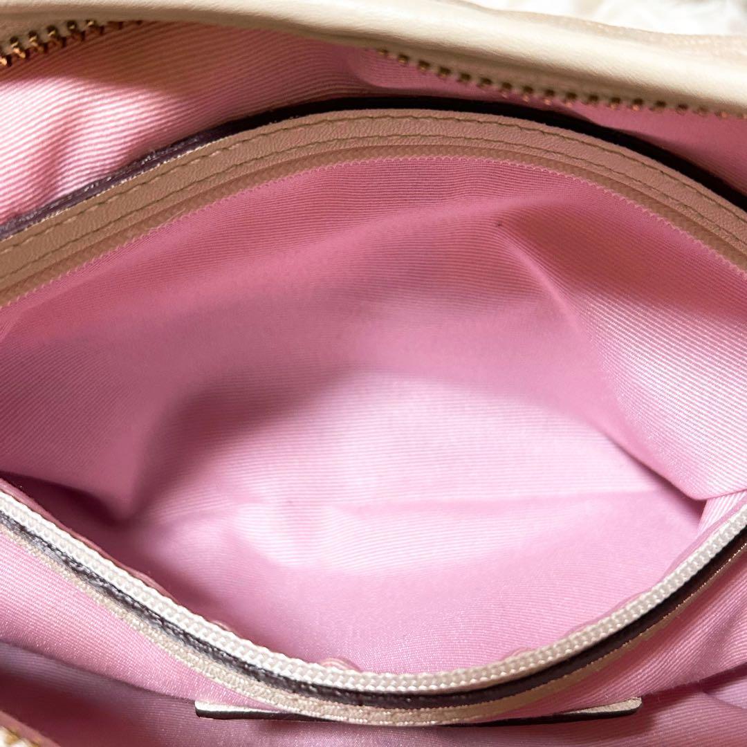 【極美品】COACH ホーボー 三日月 ゴールド金具 シグネチャー レザー