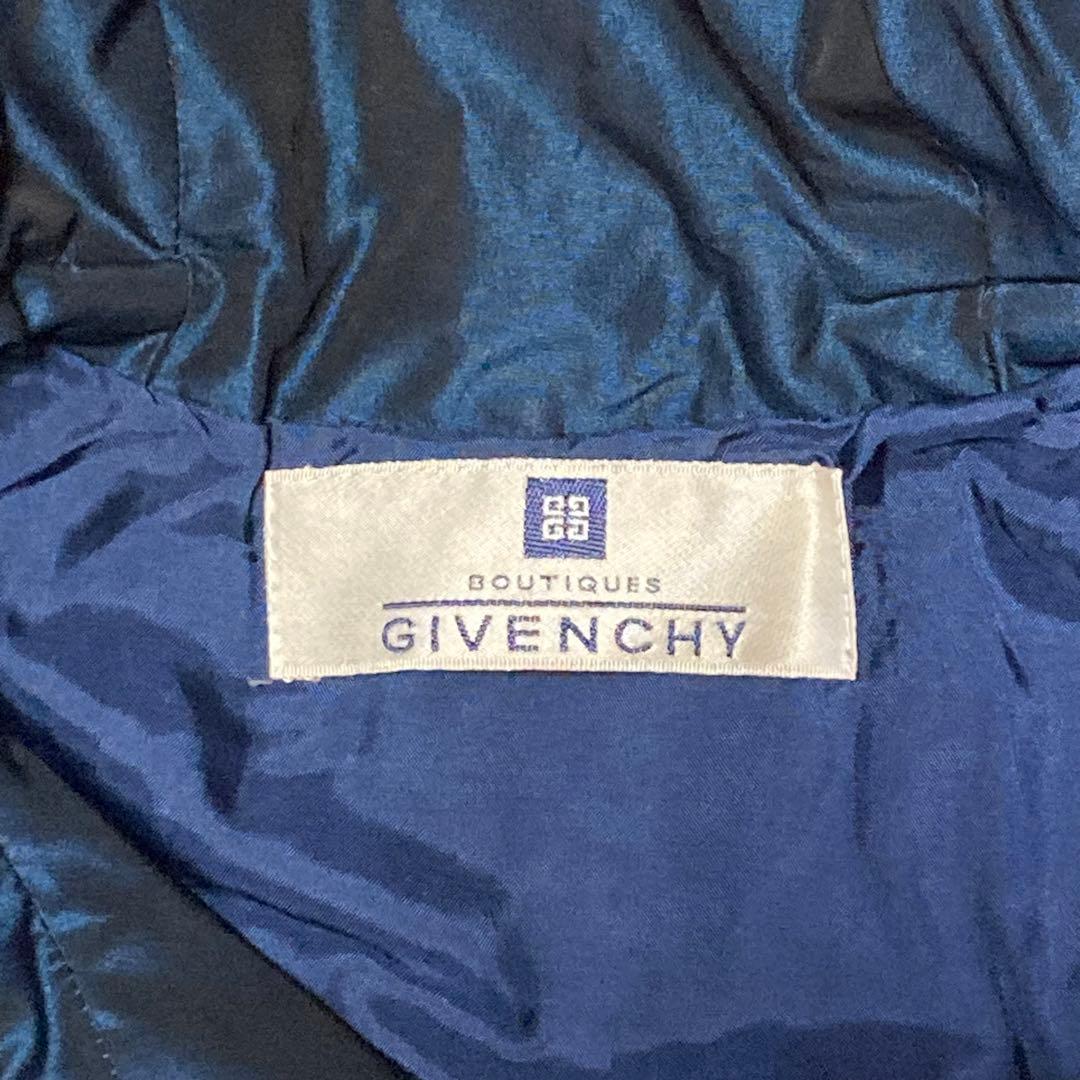 GIVENCHY ジバンシー ドローコード 中綿 フーデッドコート 42 ブルー
