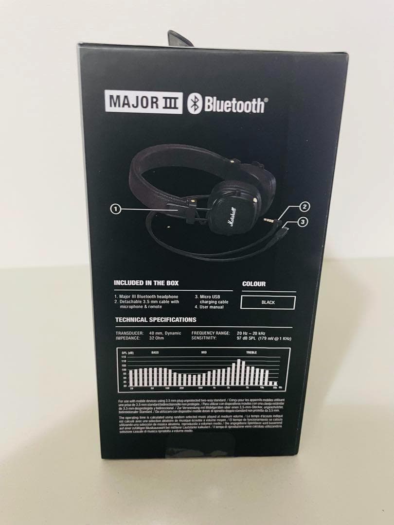 正規品 マーシャル ヘッドホン ブラック MAJOR III メジャー3 ⑤