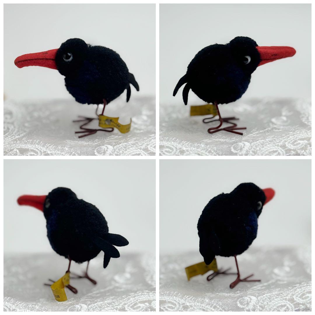 シュタイフ★Woolen Pigeon & Raven ID's完品★鳩＆カラス