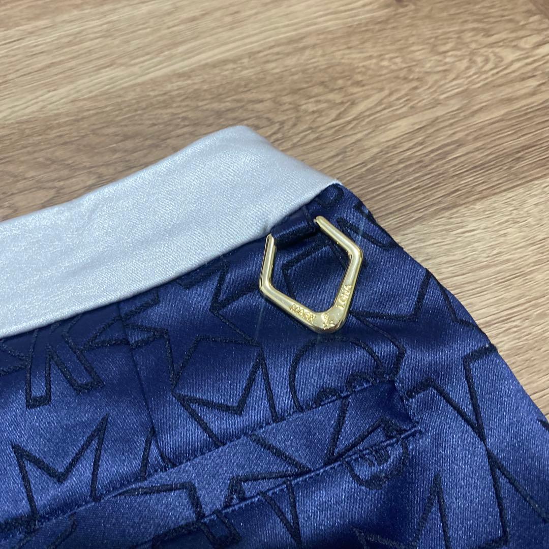 美品♡マークアンドロナ♡スカート♡ネイビー♡シルバー♡スカル♡スター♡S