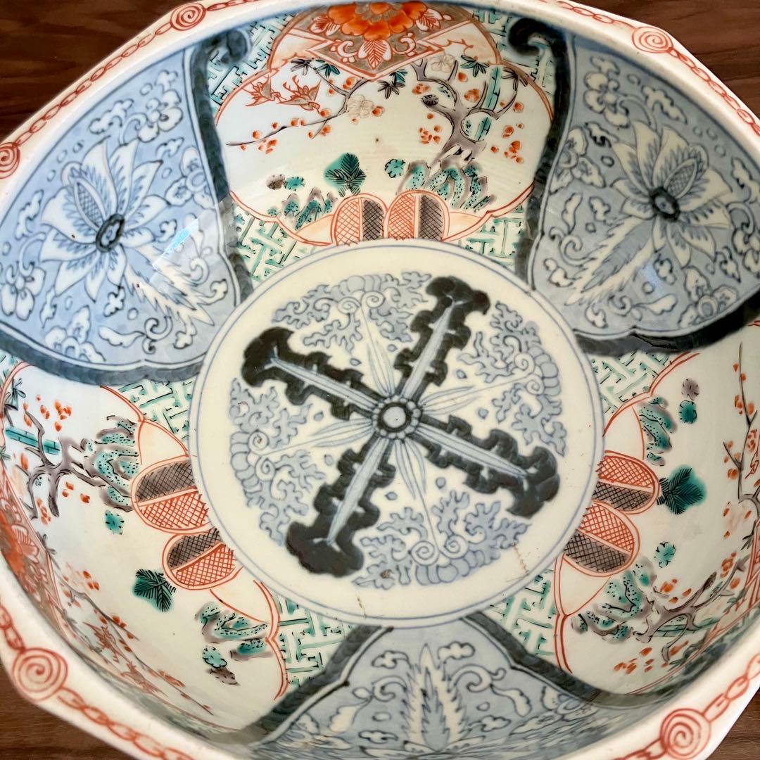 古伊万里　色絵　大鉢　2客