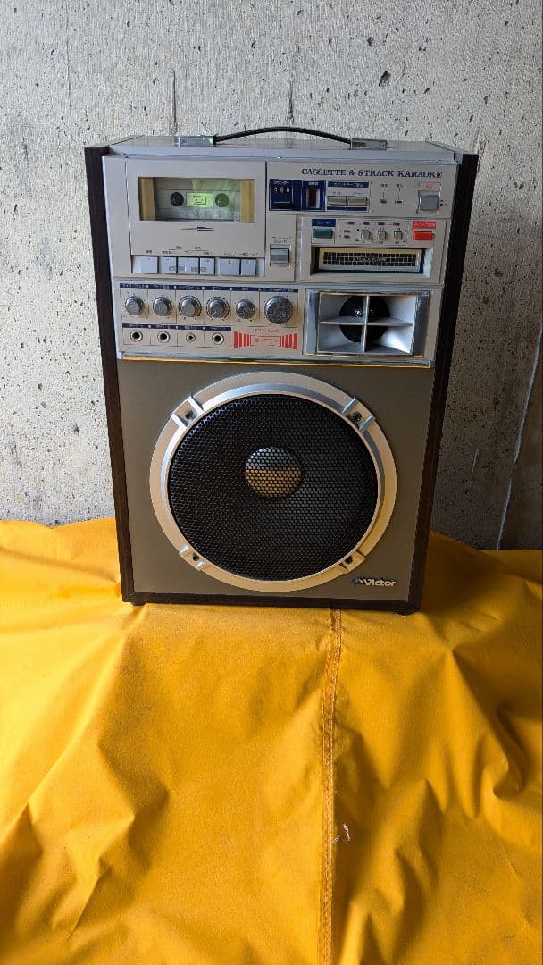 昭和レトロカラオケBOX&カセットデッキ2点セット