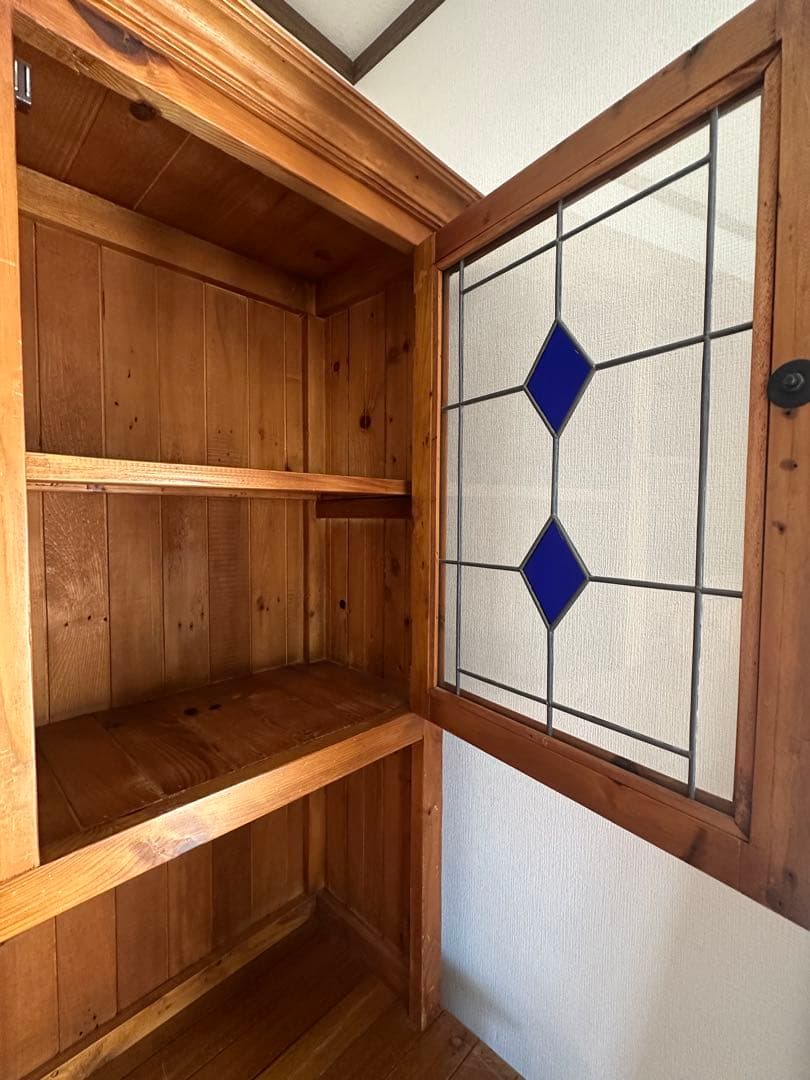 北欧風カップボード　ナチュラルウッド