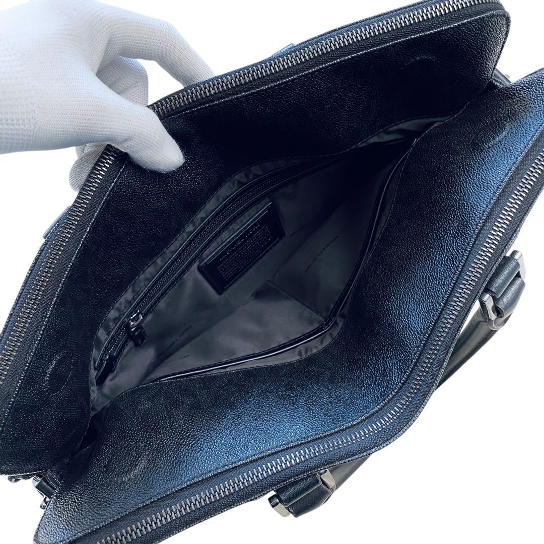 マイケルコース【美品】ペブルドレザー 2way ブリーフケース ショルダーバッグ