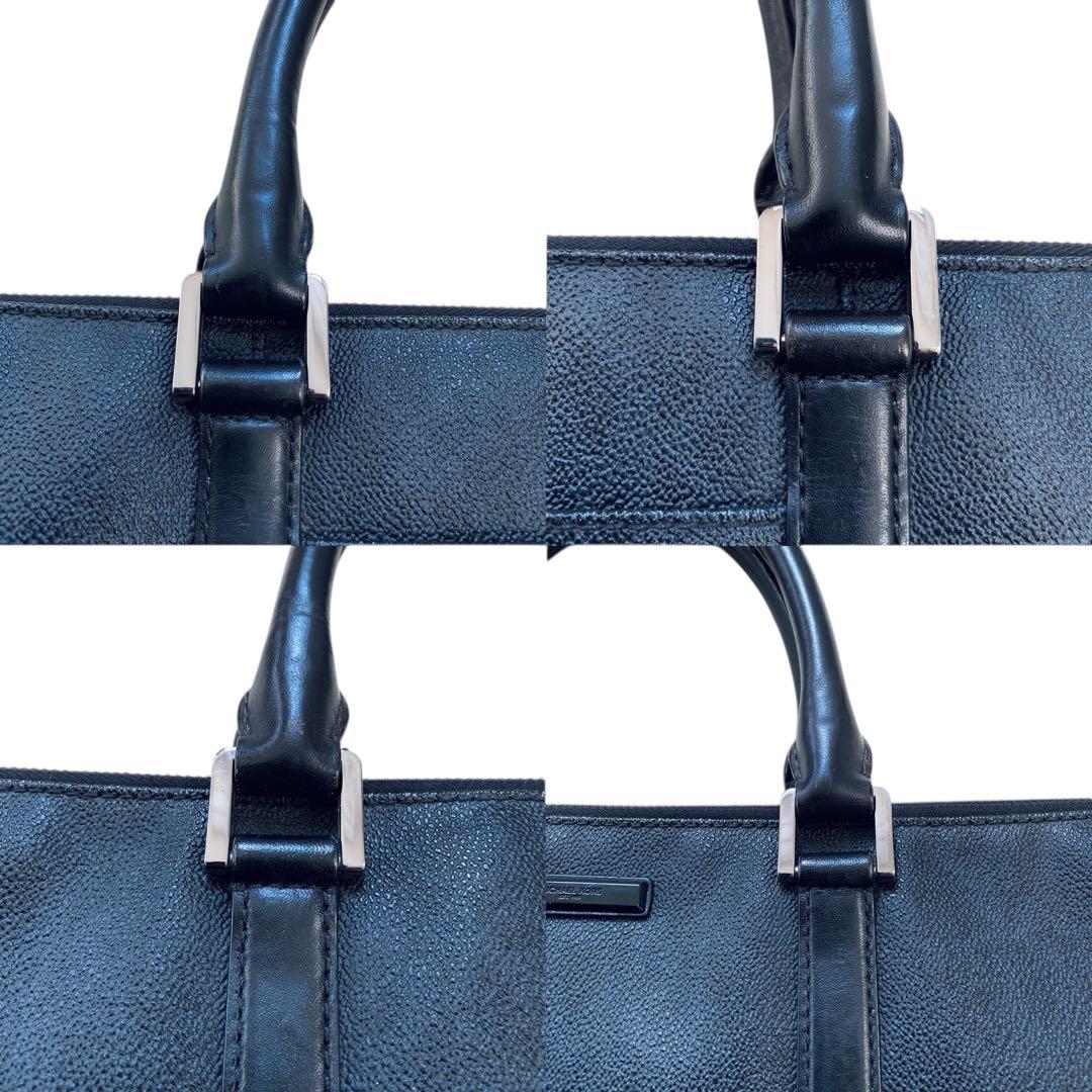 マイケルコース【美品】ペブルドレザー 2way ブリーフケース ショルダーバッグ