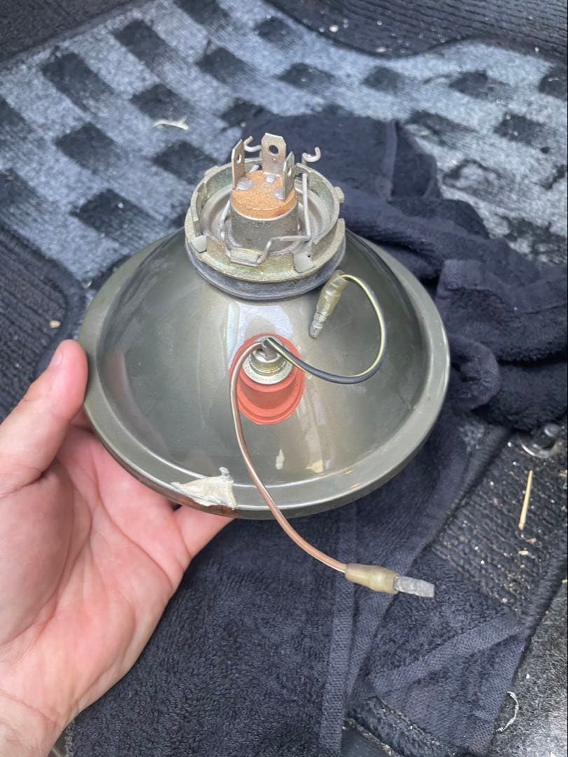 マーシャル　凹みレンズ　ヘッドライト　当時物