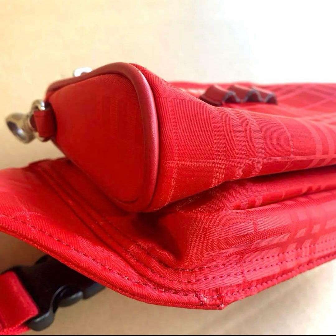 BURBERRY GOLF レッド チェック柄 ウエストポーチ ゴルフグッズ