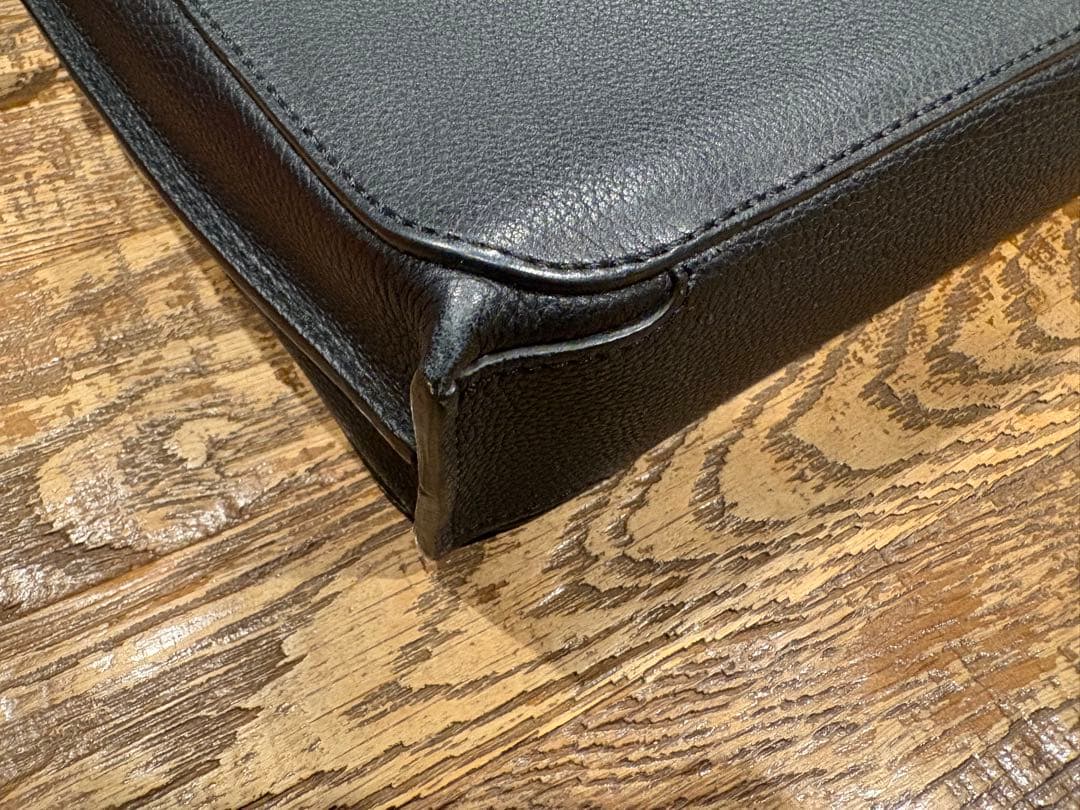 美品　ロエベLOEWEゴヤシンブリーフケース黒 レザー ビジネスバッグ