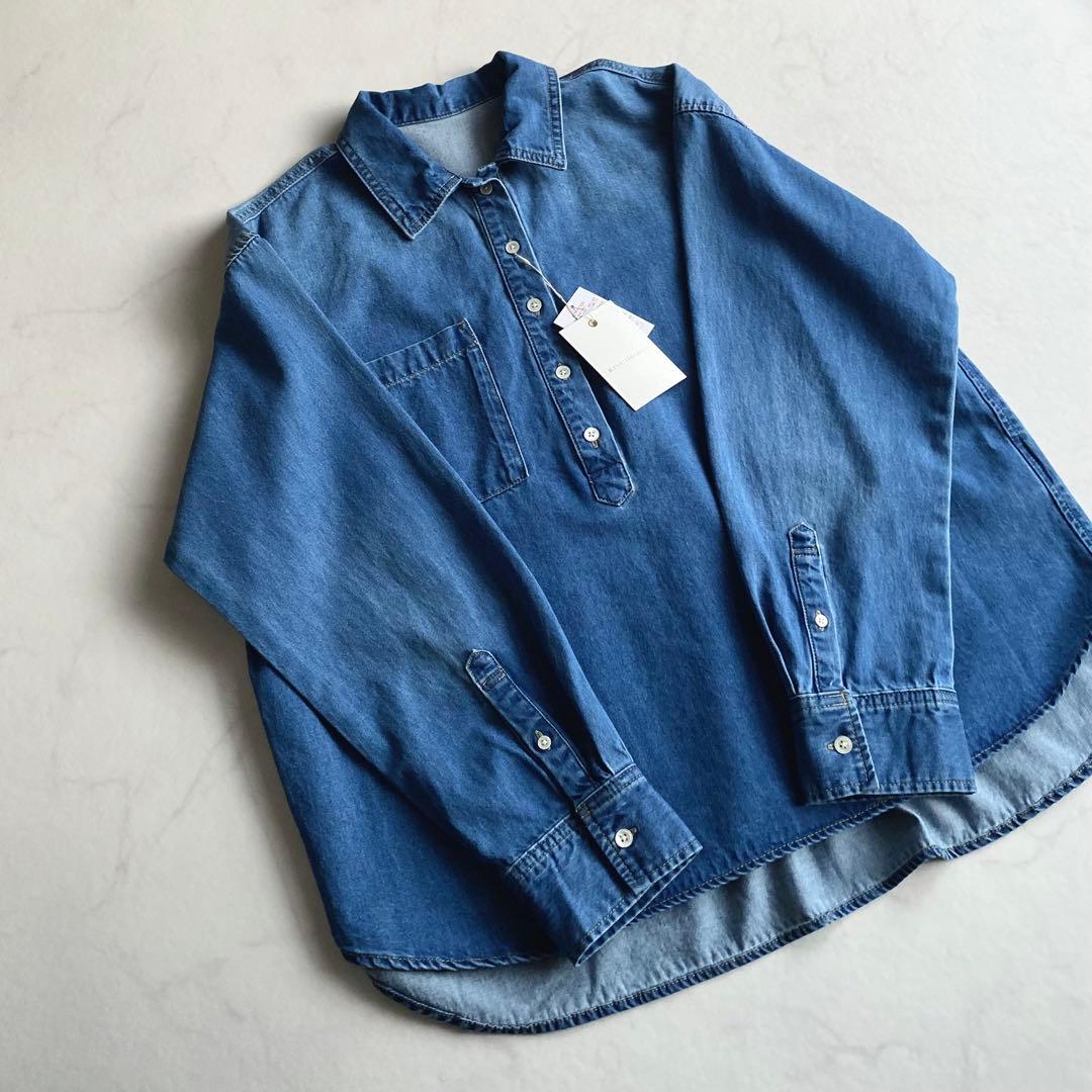 RIVE DROITE MONN.:. オーバーサイズ デニム プルオーバー