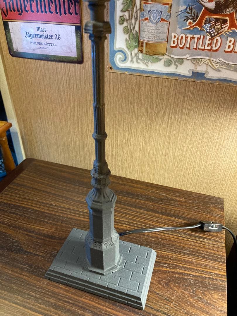 ガス灯 アンティーク ランプ 西洋 街灯 昭和レトロ 置物 オブジェ 外灯 模型