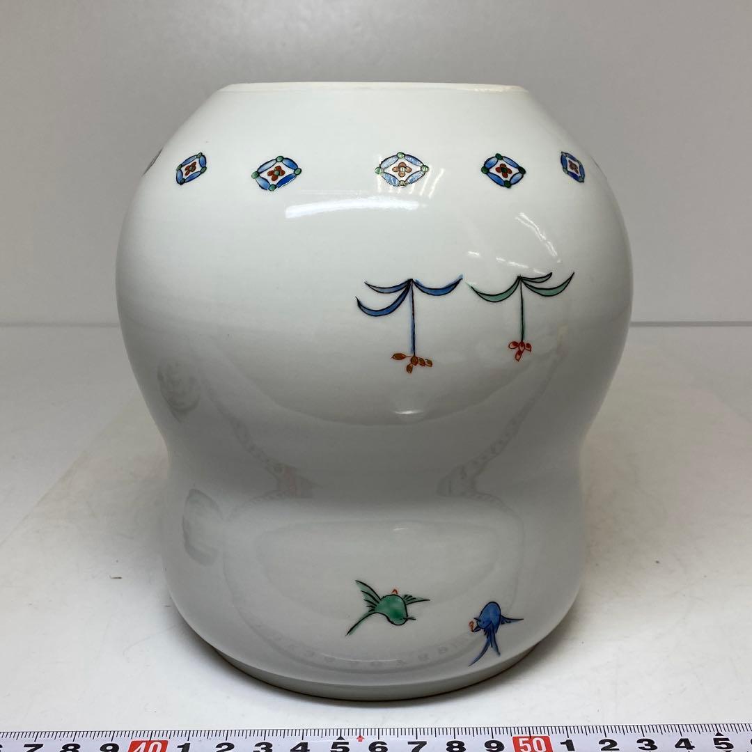 十一代 柿右衛門 水指 h18.5cm 東キ8-0123②