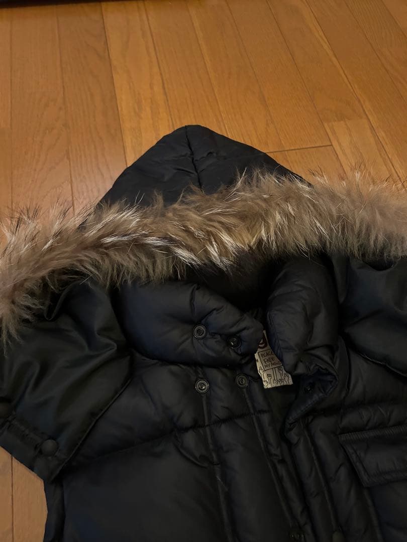 heritage stone ファー ダウンベスト　コヨーテファー