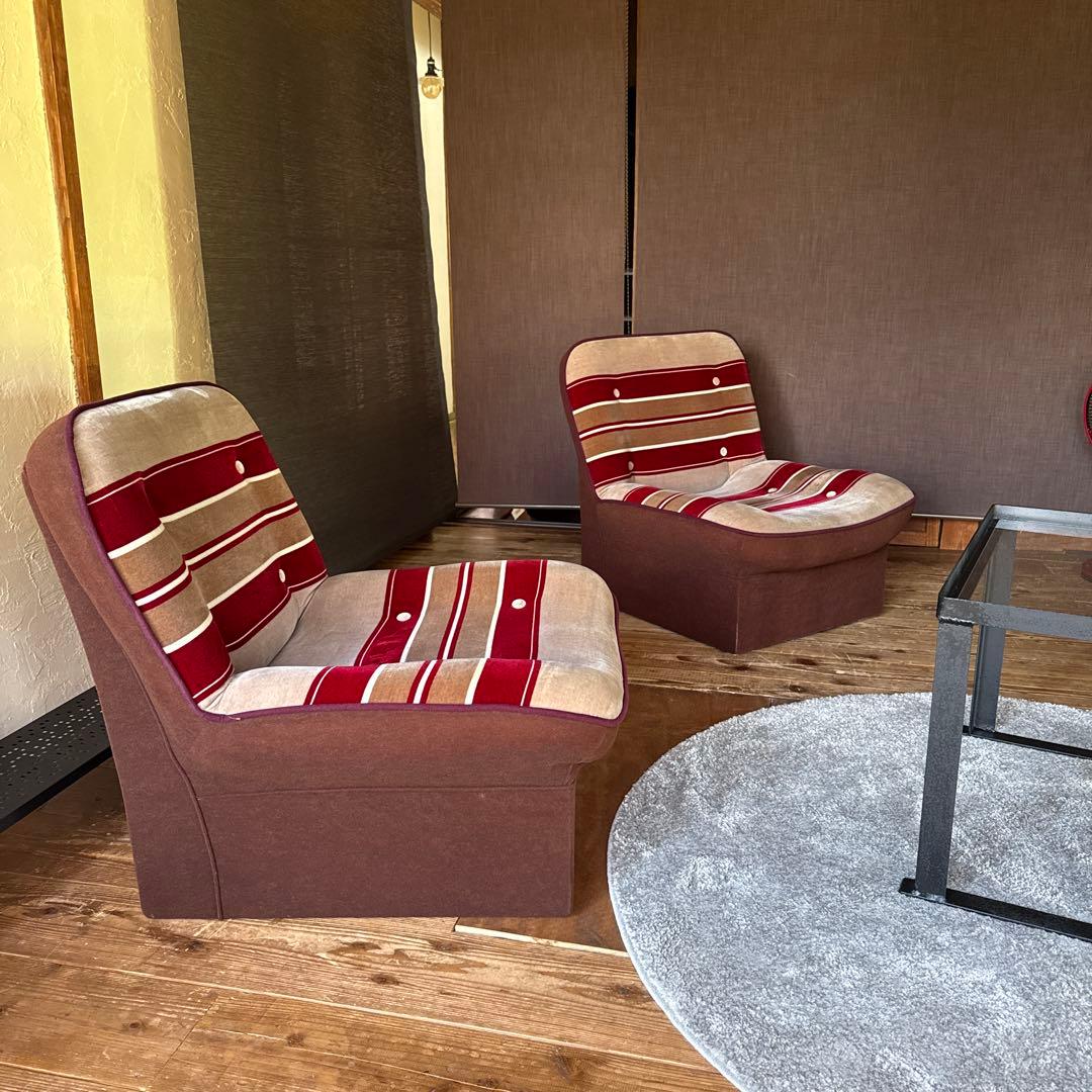 vintage 一人掛けソファ　レトロ家具　/ミッドセンチュリー　①