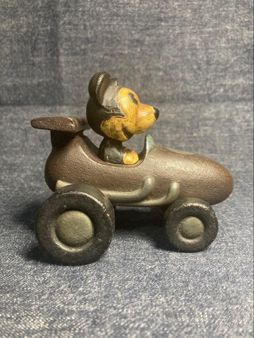 ヴィンテージ 鉄製 ミッキー ミニー　プルート 置物 3体セット