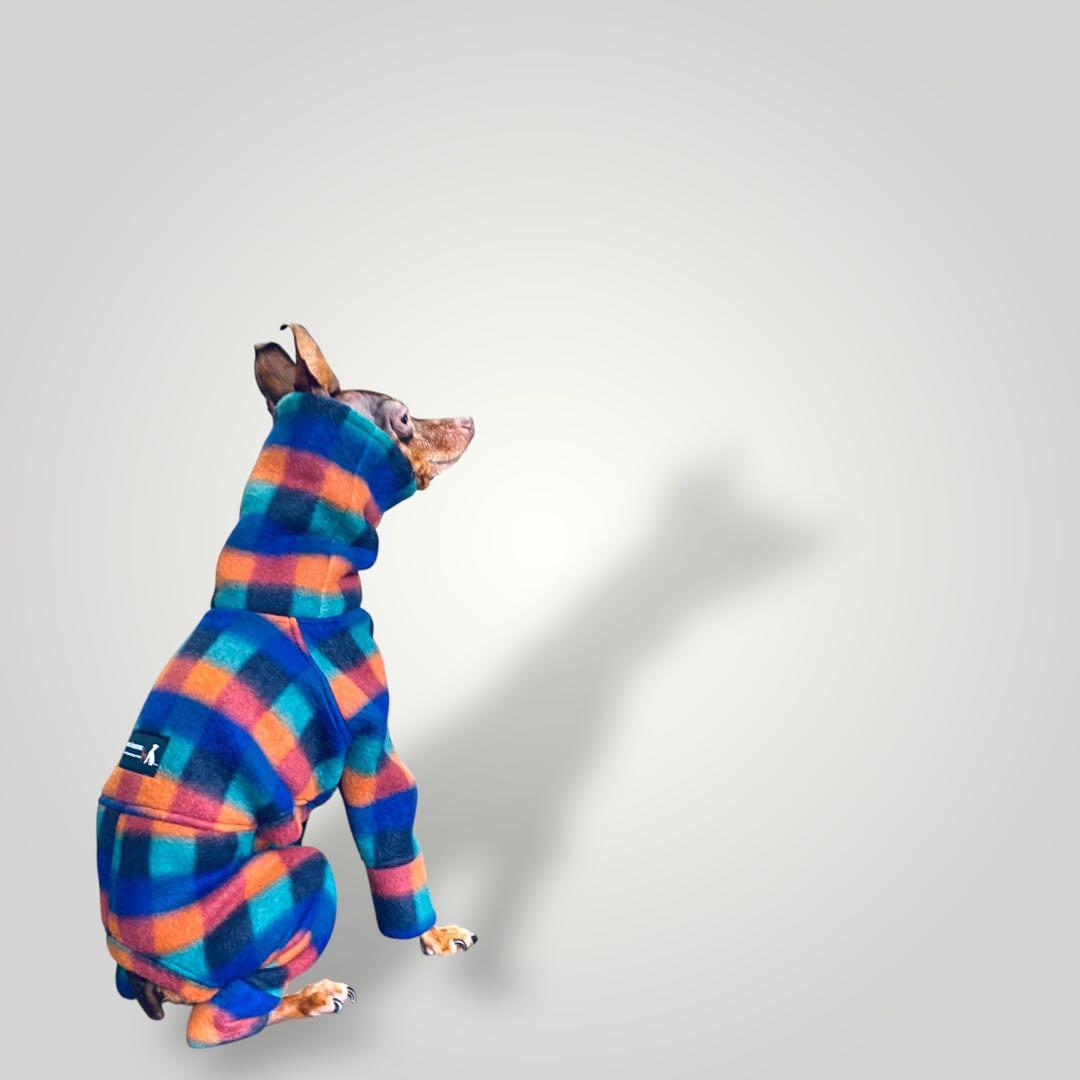 ㉑マルチカラーブロックフリース